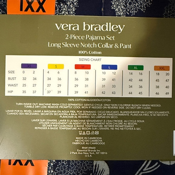 Vera Bradley Pajama Set - Picture 9 of 9